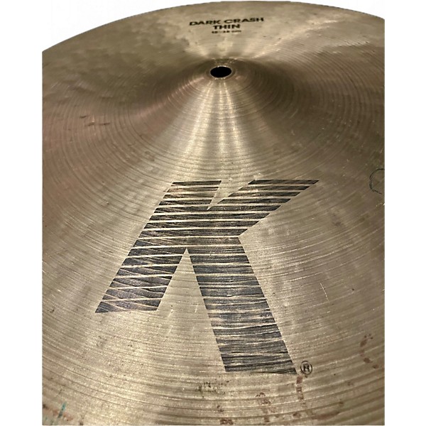 Used Zildjian 15in K Thin Dark Crash Cymbal