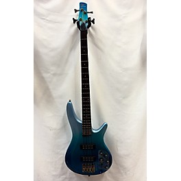 Used Ibanez Used Ibanez Sr300e Blue Electric Bass Guitar