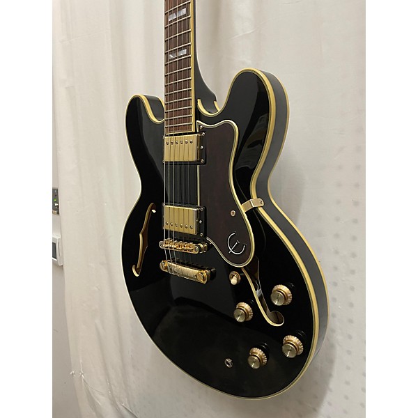 Used Epiphone Used Epiphone Sheraton II Pro Black Hollow Body Electric Guitar