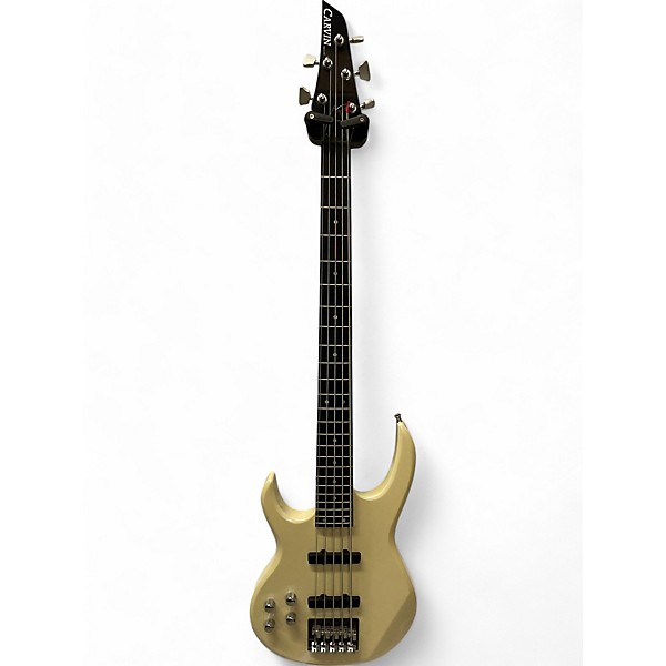 Used Carvin LB75 White Electric Bass Guitar