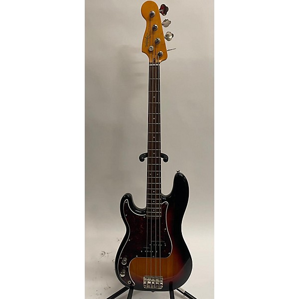 Used Squier Precision Bass Left Handed Electric Bass Guitar