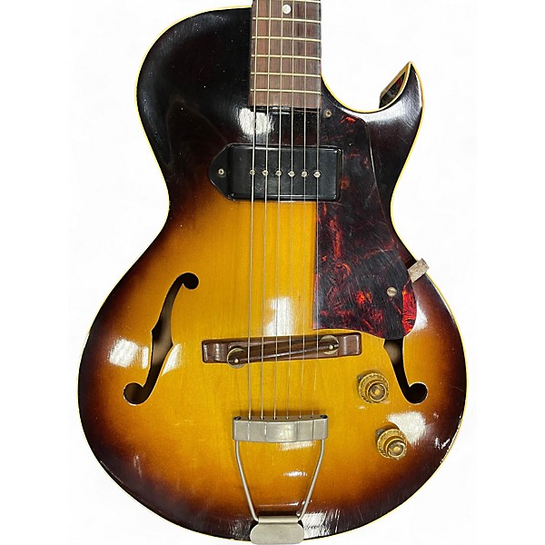 Vintage 1954 Gibson ES140 Vintage Sunburst Hollow Body Electric Guitar