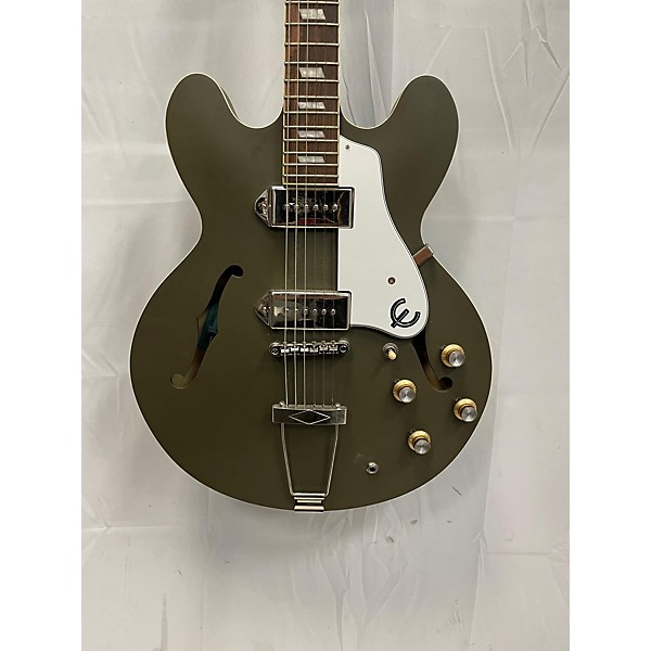 Used Epiphone Used Epiphone Casino Olive Drab Hollow Body Electric Guitar