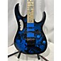 Used Ibanez JEM77FP Steve Vai Signature Black And Blue Solid Body Electric Guitar