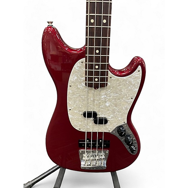 Used Fender Used Fender American Performer Mustang Bass Aubergine Electric Bass Guitar