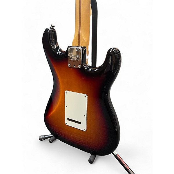 Used Fender Used Fender American Standard Stratocaster Left Handed 3 Tone Sunburst Electric Guitar