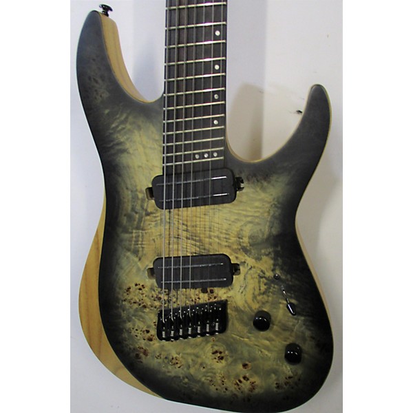 Used Schecter Guitar Research Used Schecter Guitar Research Reaper 7 Burl Solid Body Electric Guitar