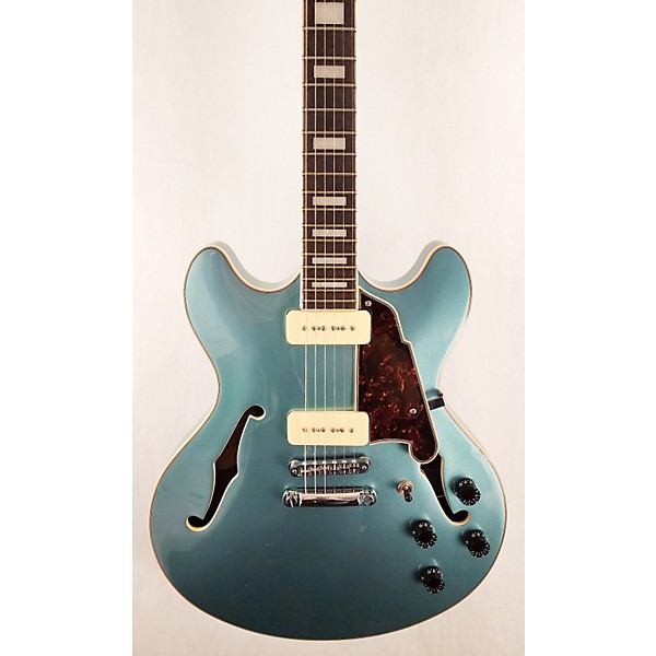 Used D'Angelico Used D'Angelico Premier Series DC P90 Seafoam Pearl Hollow Body Electric Guitar