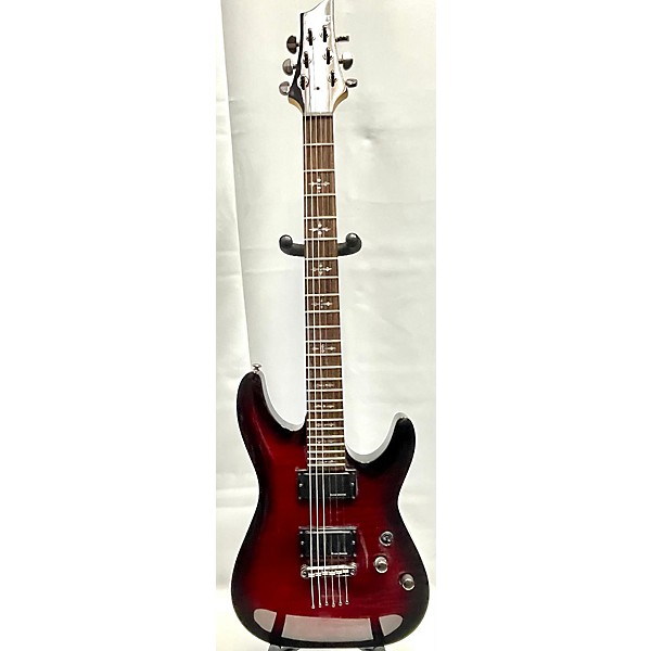 Used Schecter Guitar Research Used Schecter Guitar Research Demon 6 Trans Crimson Red Solid Body Electric Guitar