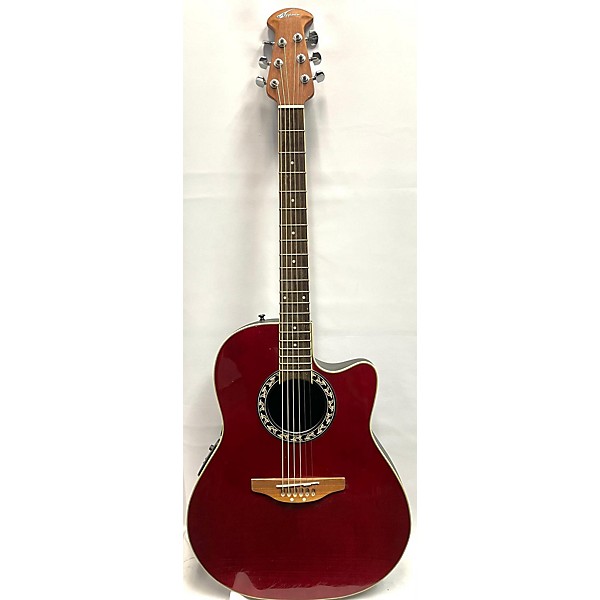 Used Ovation Used Ovation APPLAUSE Red Acoustic Electric Guitar