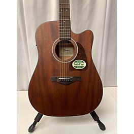 Used Ibanez Used Ibanez AW54CEOPN Natural Mahogany Acoustic Electric Guitar