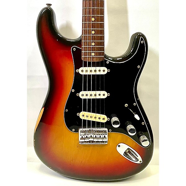 Vintage Fender Vintage 1974 Fender Stratocaster Sunburst Solid Body Electric Guitar