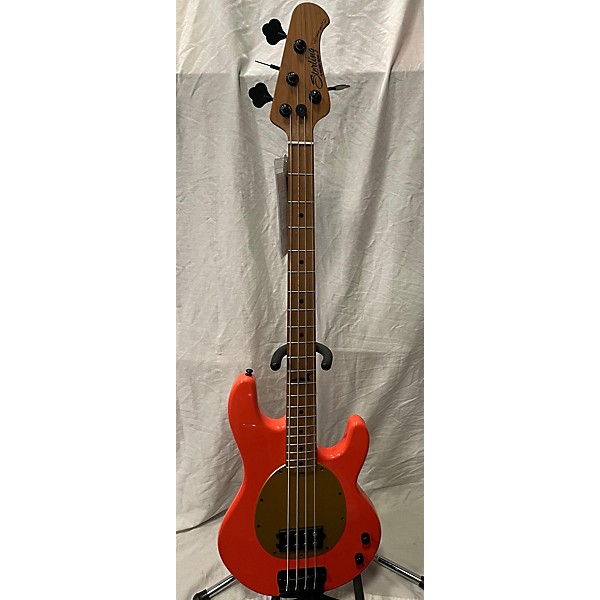 Used Sterling by Music Man Used Sterling By Music Man Pete Wentz Signature StingRay Fiesta Red Electric Bass Guitar