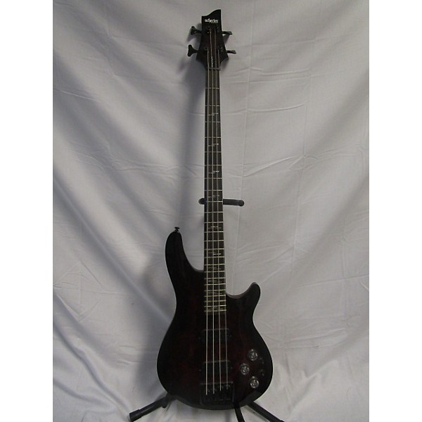 Used Schecter Guitar Research Used Schecter Guitar Research Omen Elite 4 String Dark Red Electric Bass Guitar