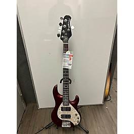 Used Ernie Ball Music Man Used Ernie Ball Music Man StingRay 5 Special HH Maroon Electric Bass Guitar