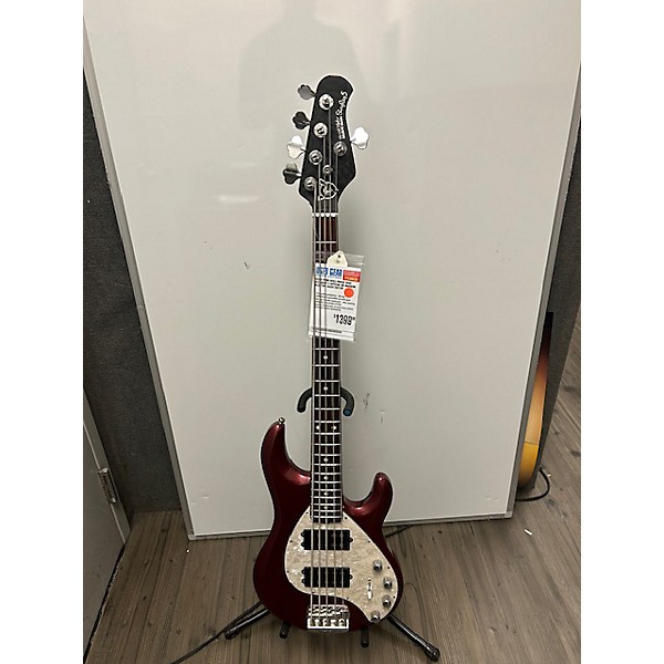 Used Ernie Ball Music Man Used Ernie Ball Music Man StingRay 5 Special HH Maroon Electric Bass Guitar