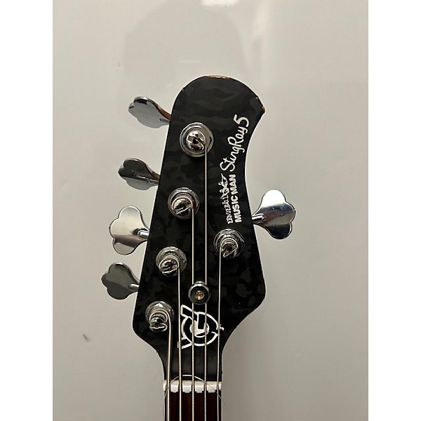 Used Ernie Ball Music Man Used Ernie Ball Music Man StingRay 5 Special HH Maroon Electric Bass Guitar