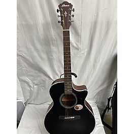 Used Ibanez Used Ibanez AE140 WEATHERED BLACK Acoustic Electric Guitar