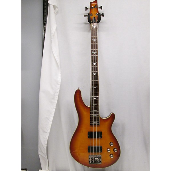 Used Schecter Guitar Research Used 2015 Schecter Guitar Research Omen Extreme 4 String Vintage Sunburst Electric Bass Guitar