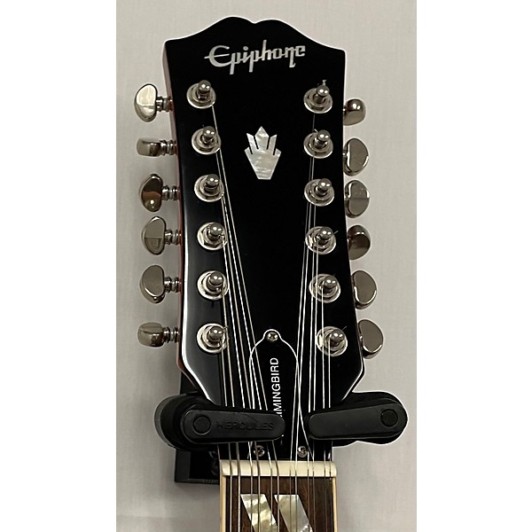 Used Epiphone Used Epiphone Hummingbird 12 String (inspired By Gibson) Cherry Sunburst 12 String Acoustic Electric Guitar