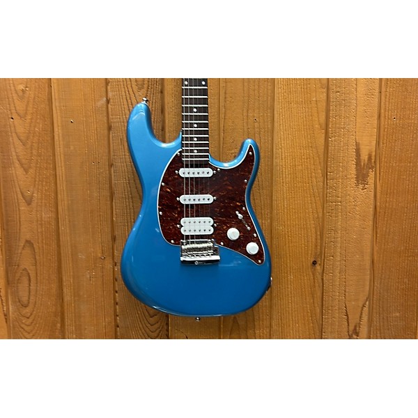 Used Sterling by Music Man Used Sterling By Music Man Cutlass Metallic Blue Solid Body Electric Guitar