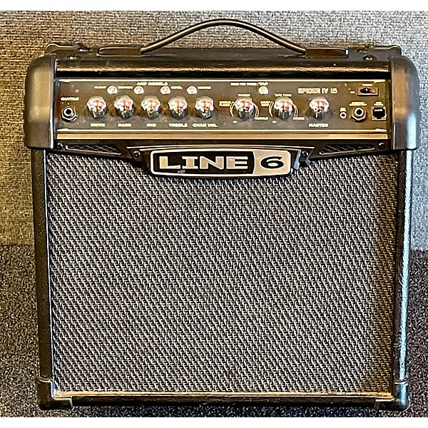 Used Line 6 Spider IV 15W 1X8 Guitar Combo Amp