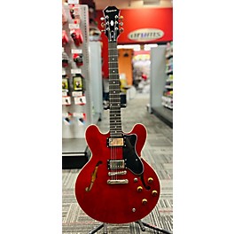 Used Epiphone Used Epiphone Dot Cherry Hollow Body Electric Guitar