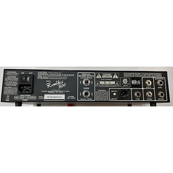 Used Fender Rumble V3 500W Bass Amp Head