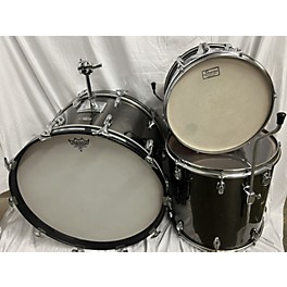 Vintage Slingerland Vintage 1970s Slingerland 3 piece 4pc Kit Black Drum Kit