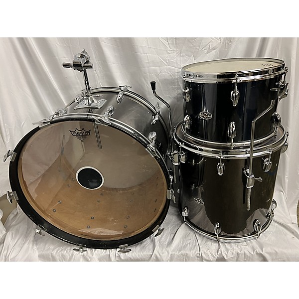 Vintage Slingerland Vintage 1970s Slingerland 3 piece 4pc Kit Black Drum Kit