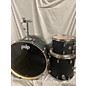 Used Used PDP By DW 3 piece Concept Maple Rock Satin Black Drum Kit thumbnail