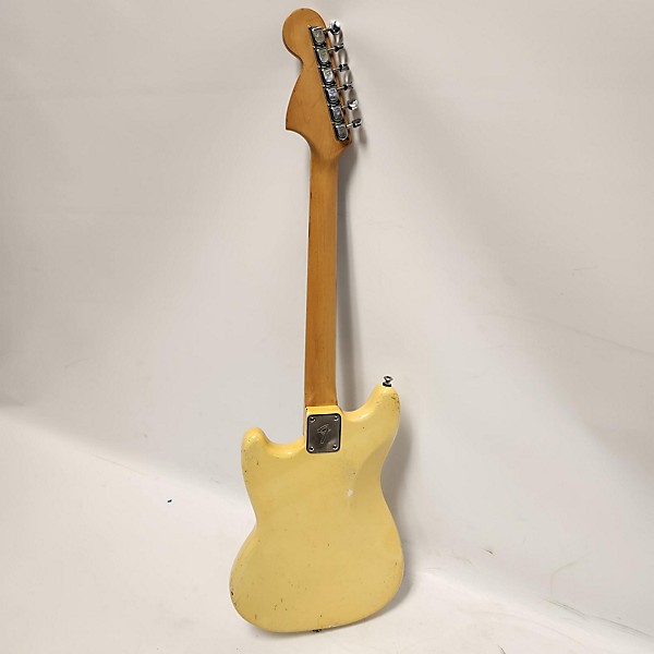 Vintage Fender Vintage 1977 Fender Mustang Olympic White Solid Body Electric Guitar