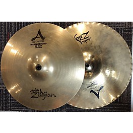 Used Zildjian 14in A Custom Mastersound Hi Hat Pair Cymbal