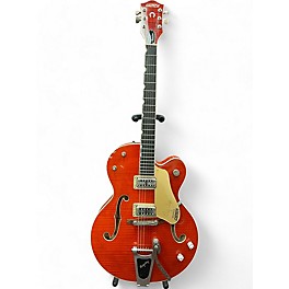 Used Gretsch Guitars Used Gretsch Guitars G6120SSU Brian Setzer Signature Orange Hollow Body Electric Guitar