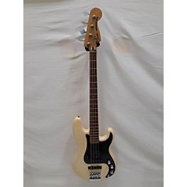 Used Eden Used Fender Deluxe Active Precision Bass White Electric Bass Guitar