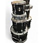 Used Percussion Plus Used PERCUSSION PLUS 4 piece DRUM SET Black Drum Kit