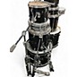 Used Percussion Plus Used PERCUSSION PLUS 4 piece DRUM SET Black Drum Kit