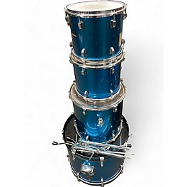 Used Ludwig Used Ludwig 4 piece Accent CS Blue Drum Kit