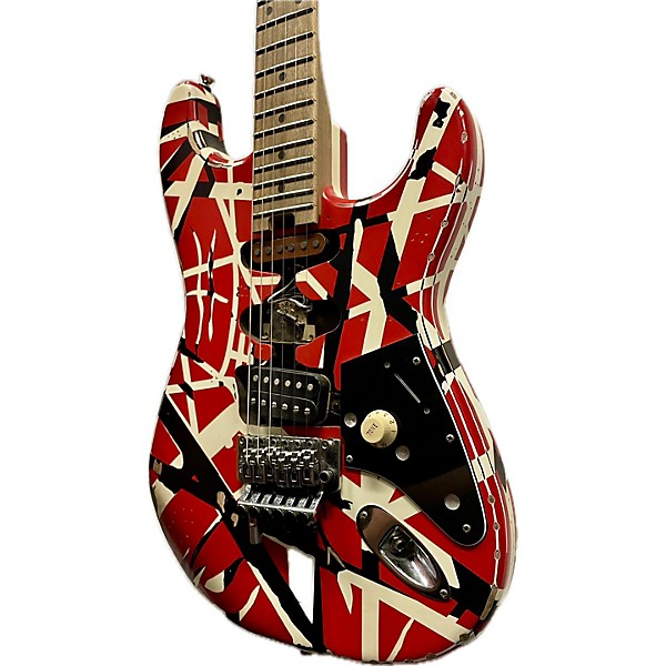 Used EVH Used EVH Frankenstrat Striped Relic Solid Body Electric Guitar