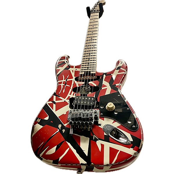 Used EVH Used EVH Frankenstrat Striped Relic Solid Body Electric Guitar