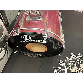 Used Fender Used Pearl 5 piece Export Red Drum Kit