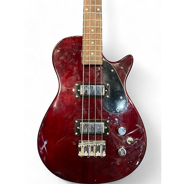 Used Gretsch Guitars Used Gretsch Guitars G2220 Electromatic Junior Jet Bass II Short-Scale Walnut Stain Electric Bass Guitar