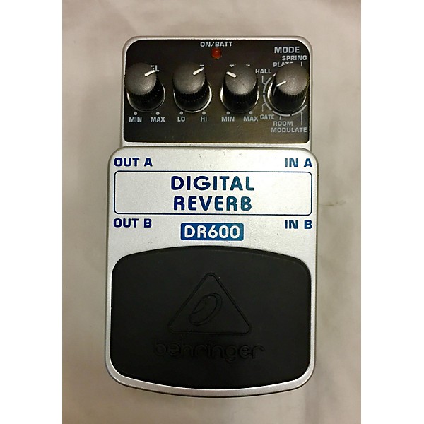 Used Behringer DR600 Digital Stereo Reverb Effect Pedal