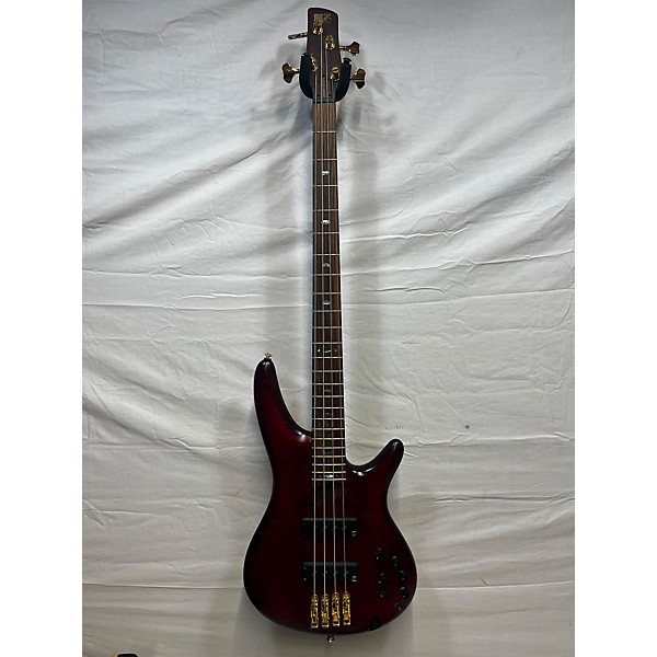 Used Ibanez Used Ibanez SDGR Premium Wine Red Electric Bass Guitar