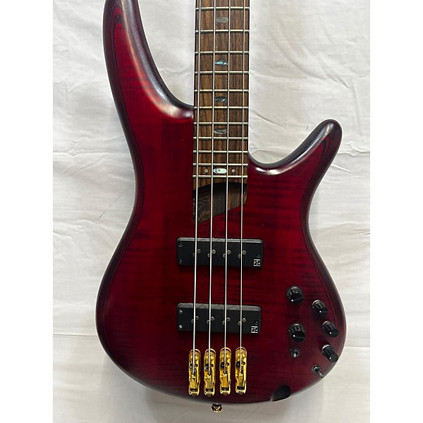 Used Ibanez Used Ibanez SDGR Premium Wine Red Electric Bass Guitar