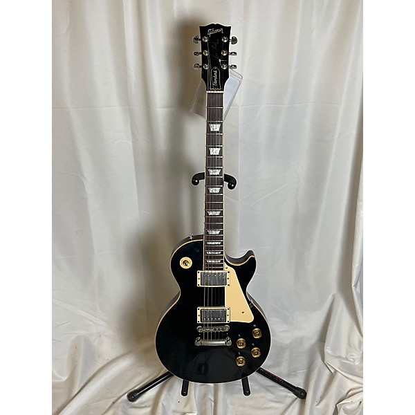 Vintage Gibson Vintage 2001 Gibson Les Paul Standard Black Solid Body Electric Guitar