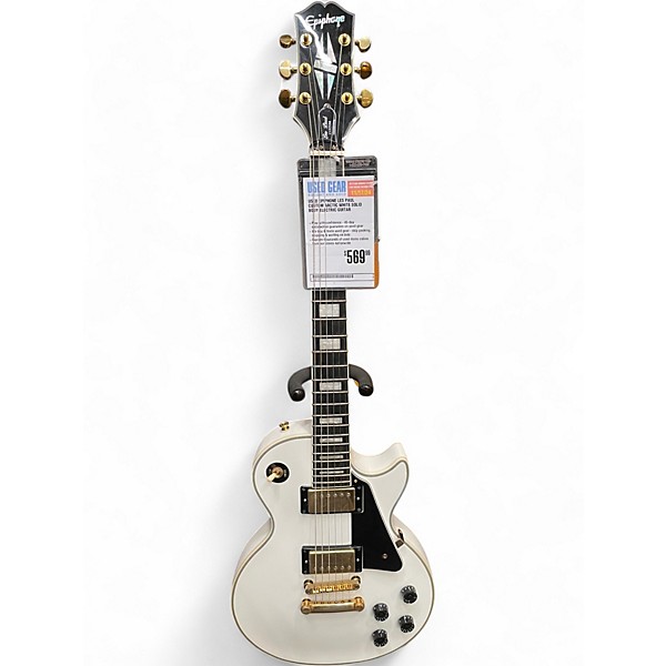 Used Epiphone Les Paul Custom Arctic White Solid Body Electric Guitar,New Products : American Fashion Style Bags On Sale