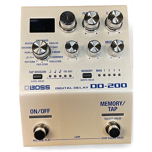 Used BOSS DD200 Digital Delay Effect Pedal