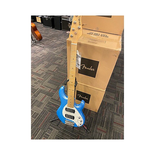 Used Ernie Ball Music Man Used Ernie Ball Music Man StingRay 5 Special HH Blue Electric Bass Guitar