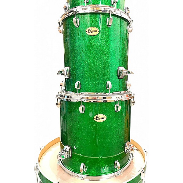 Used Ludwig Used Ludwig 4 piece Centennial Series Zep Green Sparkle Drum Kit